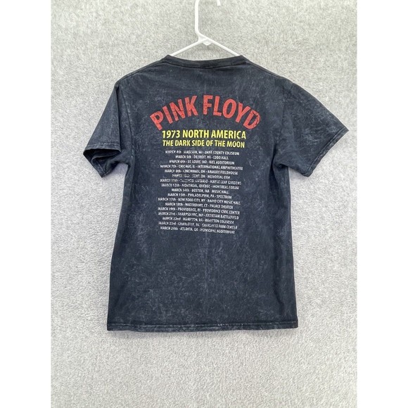 Pink Floyd Concert TShirt Black Tie Dye Short Sleeve Size Small Adults Graphic - Picture 2 of 8